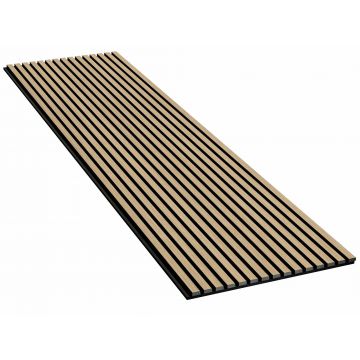 Akupanel Naturel Eiken Zwart Vilt - 280 X 60 Cm